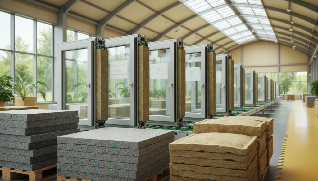 Nachhaltige Dämmmaterialien für moderne Kunststofffenster